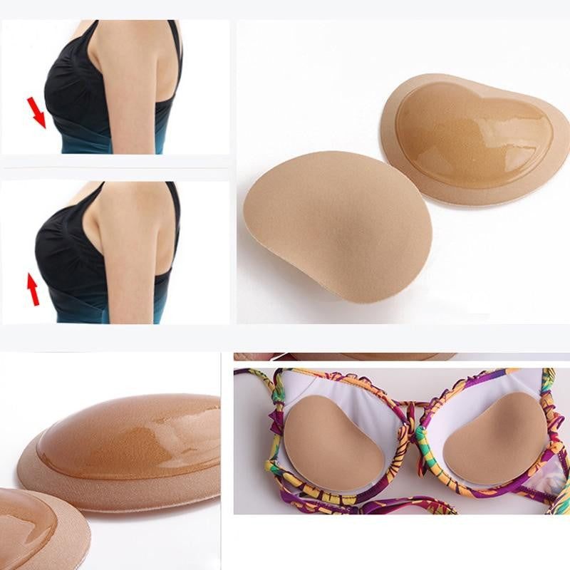 BH Pads Zwemkleding Vulling Push-Up Effect Zelfklevend Waterbestendig Ademend Comfortabel Naturel Zwart