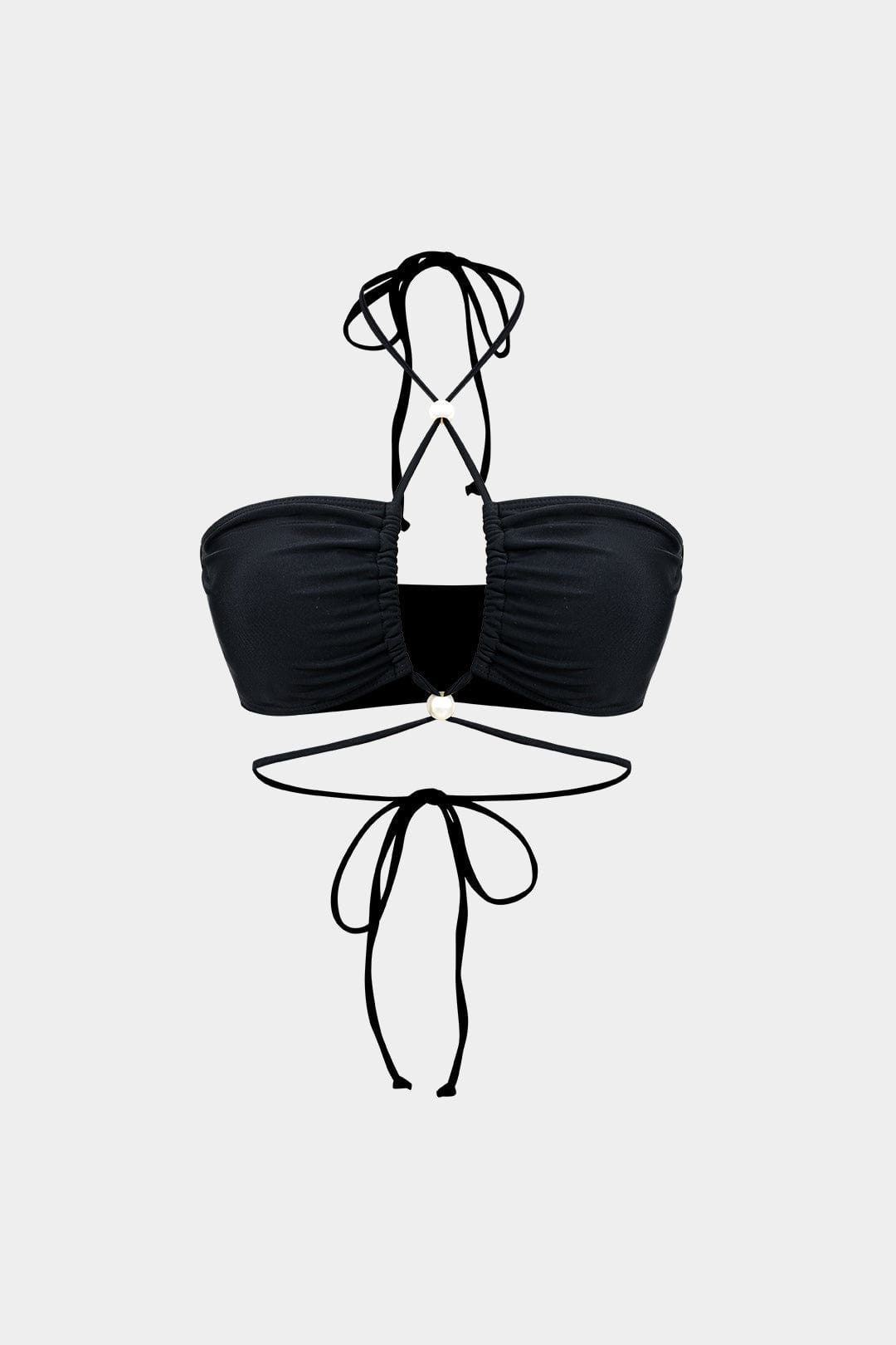 Bikini Set Dames Strandkleding met Wikkelband en Parel Details