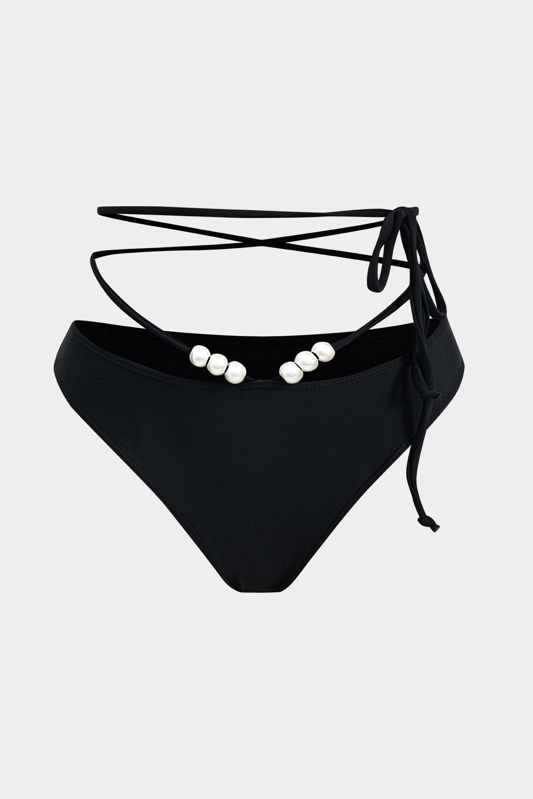 Bikini Set Dames Strandkleding met Wikkelband en Parel Details