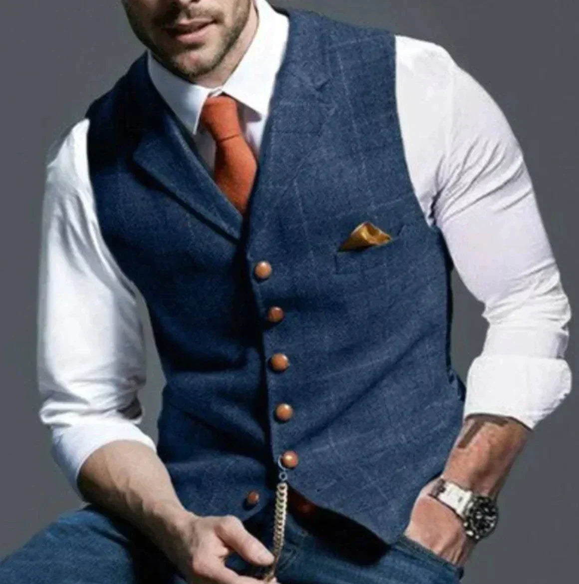 Elegante Gilet Dante voor Heren - StudioMarella