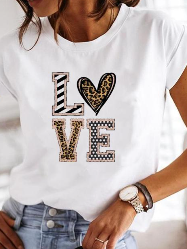 Bianca | Maglietta Donna Bianco Casual a Maniche Corte 2