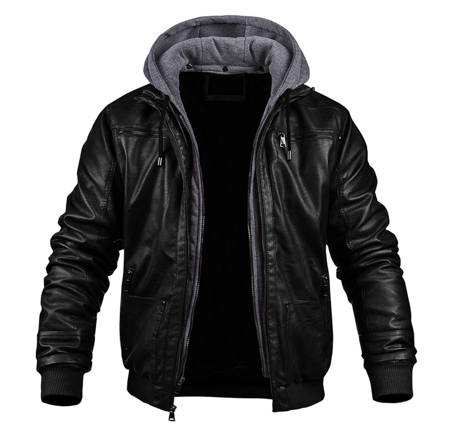 Leren Jas Heren Winter Parka met Capuchon - StudioMarella