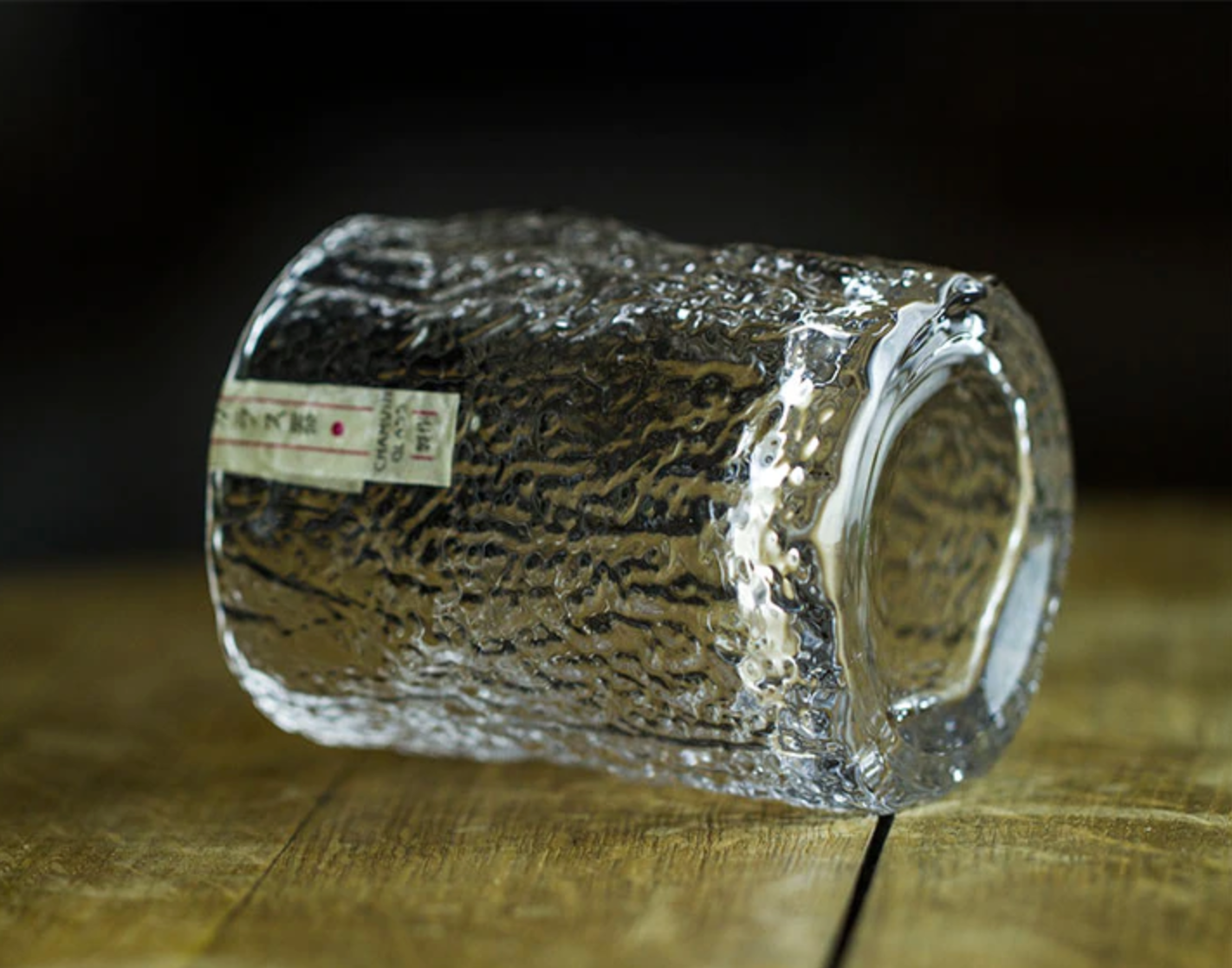 Handgemaakt Japans Whiskyglas met IJsstorm Reliëf 260ml Hittebestendig Glas Traditioneel Vakmanschap Luxe Presentatie in Houten Kist Premium Drinkglas voor Whisky Liefhebbers Authentiek Oosters Design