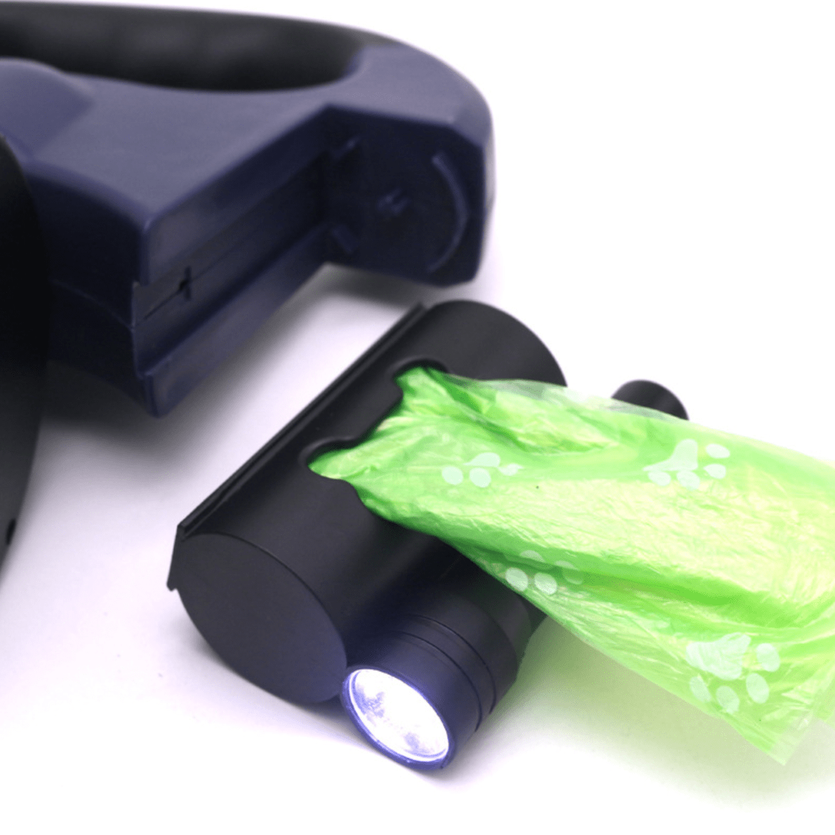 Dubbele Hondenriem Intrekbaar 4 Meter 2 Honden Tot 40kg | Duo Hondenriem Anti-ontwarring Zaklamp Reflecterend Wandelen