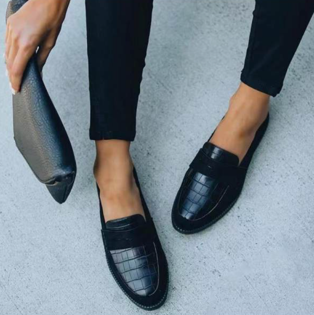 Instapschoenen Heren Leer Casual Loafers Comfortabel 35-41