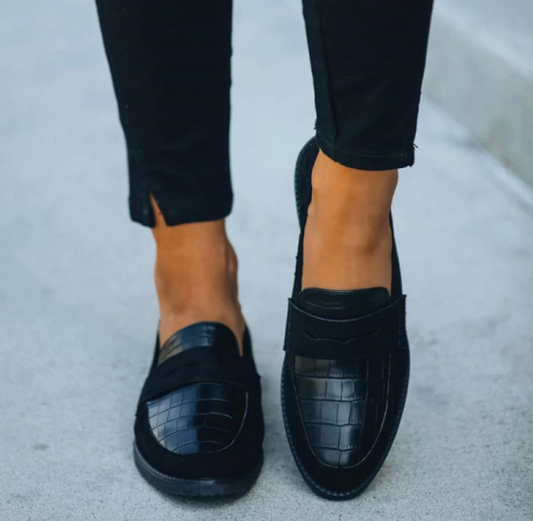 Instapschoenen Heren Leer Casual Loafers Comfortabel 35-41