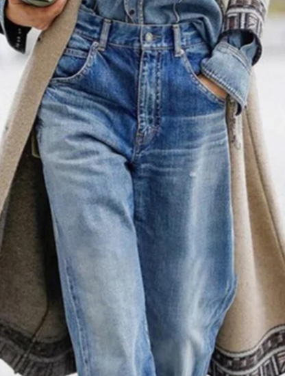 Casual Denim Broek Comfortabele Zomerstijl - StudioMarella