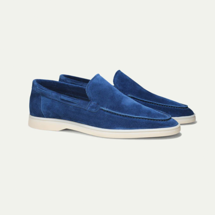 Luxe Suède Loafers Heren Comfortabele Handgemaakte Schoenen