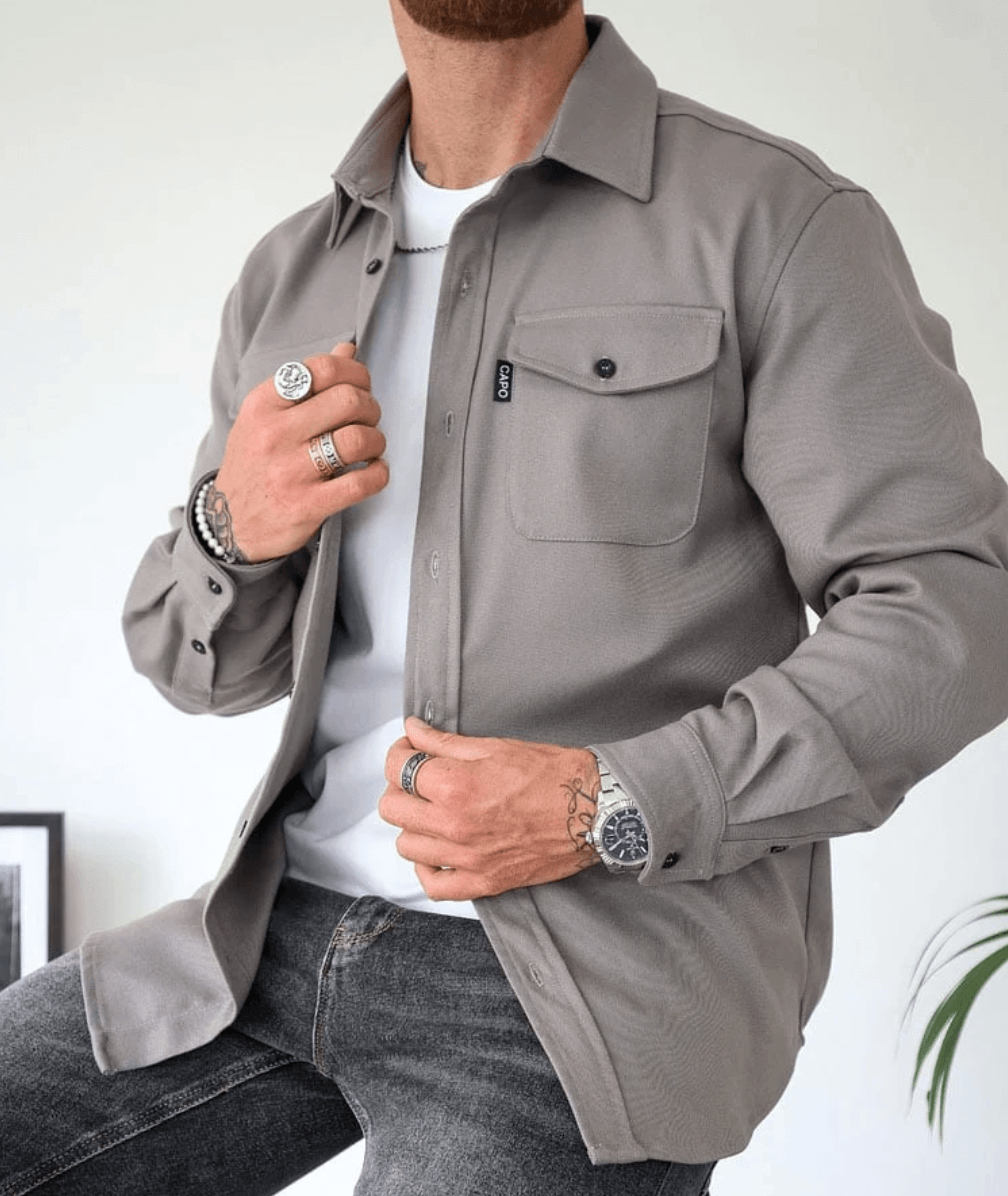 Herenshirt Casual Comfortabel Stijlvol voor Dagelijks Gebruik