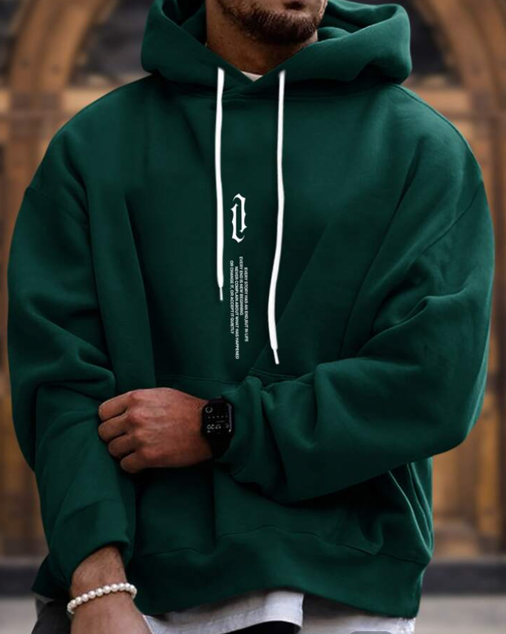 Mannen Hoodie Zacht en Comfortabel Casual Design