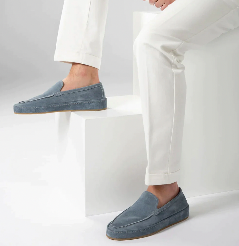 Leren Loafers Heren Comfortabele Sleehak Schoenen
