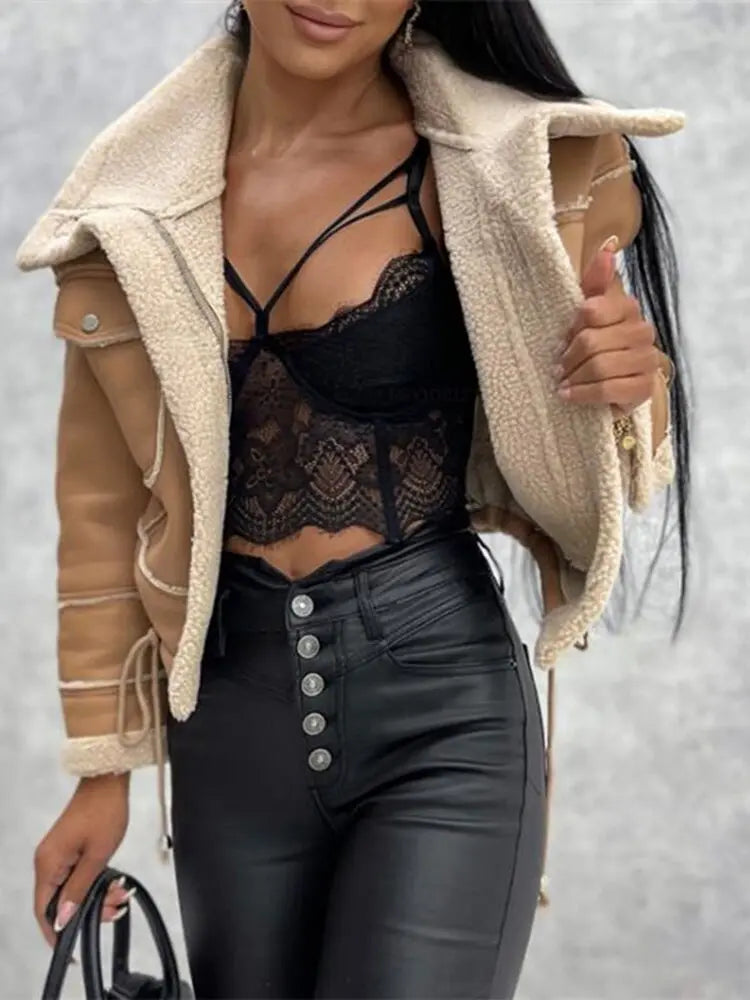Kunstleder Jas voor Vrouwen Leren Look