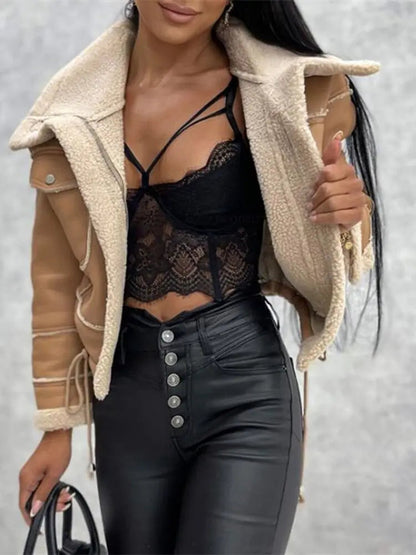 Kunstleder Jas voor Vrouwen Leren Look