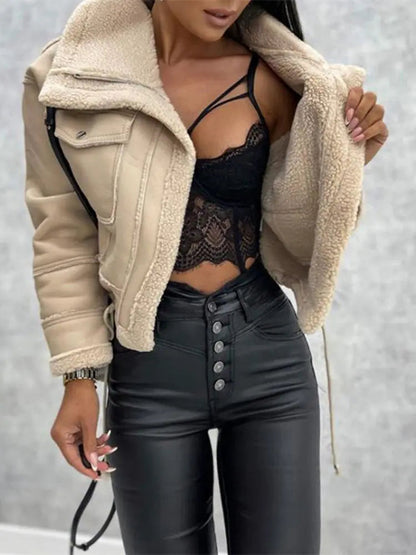 Kunstleder Jas voor Vrouwen Leren Look