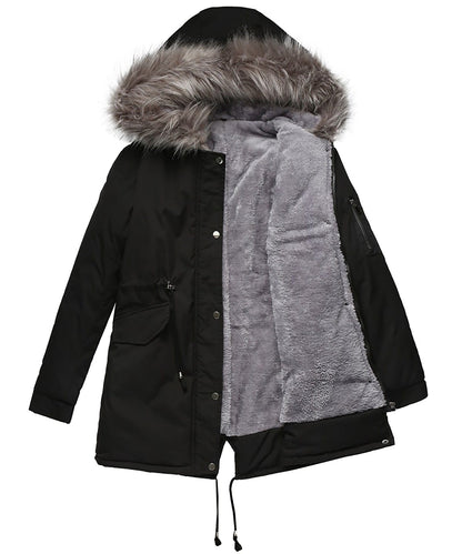 Dames Winterjas Gewatteerd Met Capuchon Warm en Waterdicht