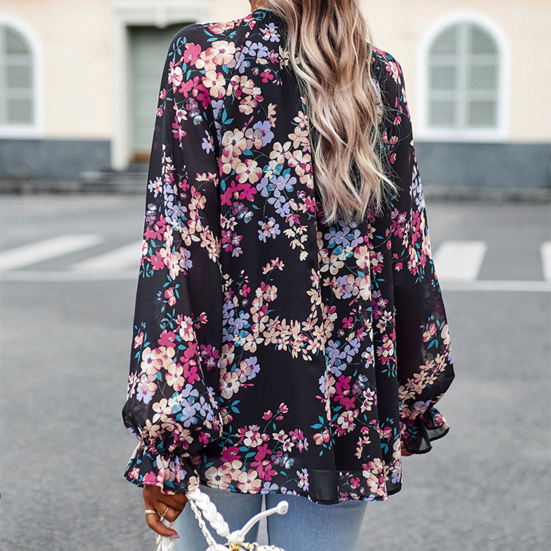 Dames Bloes Zomerjurk Bloemenprint Vrouwelijke Stijl