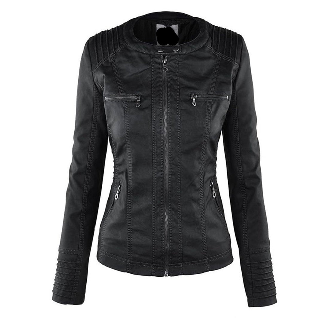 Leren jas met capuchon stijlvol en elegant