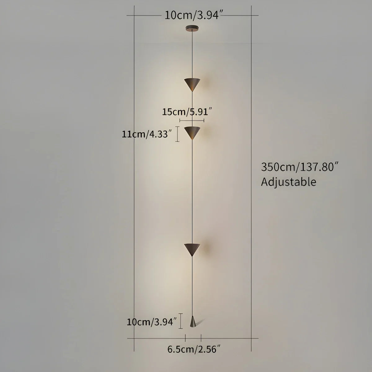 Vloer Tot Plafond Lamp LED 3,5 Meter Verstelbaar Woonkamer Slaapkamer Minimalistische Staande Designlamp Accentverlichting Thuiskantoor