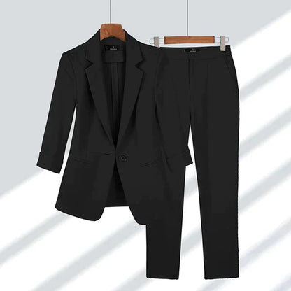 Damesset met Broche en Oorbellen Zilverkleurig Elegant