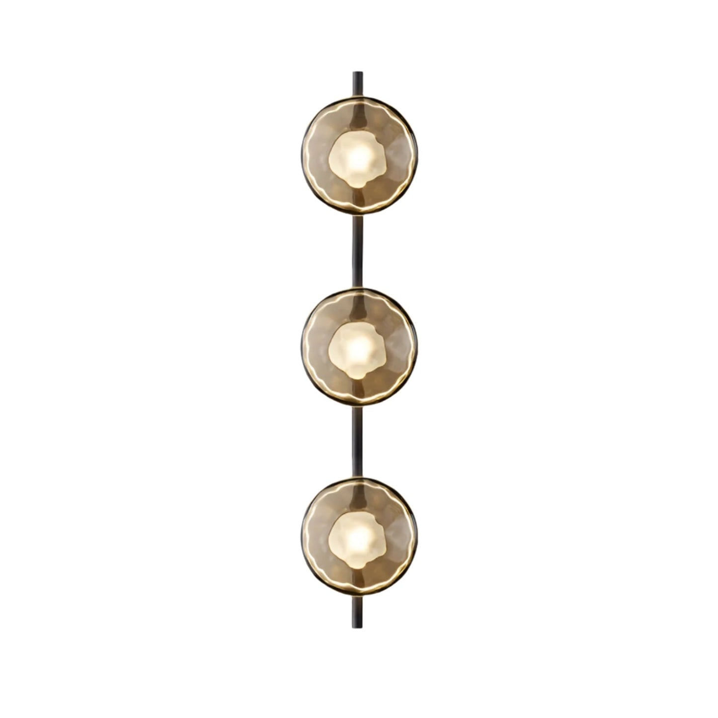 Wandlamp Glas Rond Scandinavisch LED 5W Zwart Goud 20cm Design