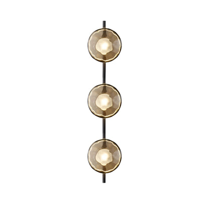 Wandlamp Glas Rond Scandinavisch LED 5W Zwart Goud 20cm Design
