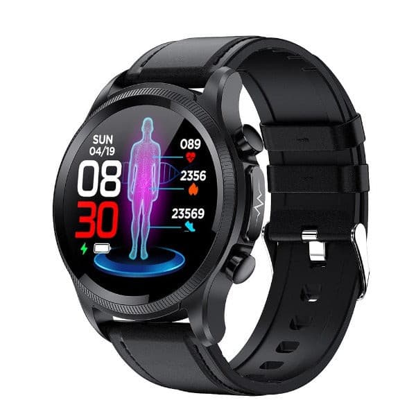 Slimme Gezondheidshorloge met Bloedsuikermeting & Hartslagmeter Waterdicht Fitness Tracker Smartwatch