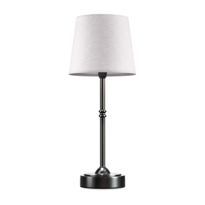 Tafellamp Oplaadbaar Draadloos Goud Wit Kap 40cm USB-C Touch Dimbaar Slaapkamer Woonkamer