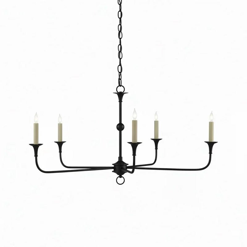 Kaarslamp Kroonluchter Messing Metaal Goud Zwart Wit Nikkel Woonkamer Eetkamer 5 6 Armen Hanglamp Vintage Kaarsenkroonluchter