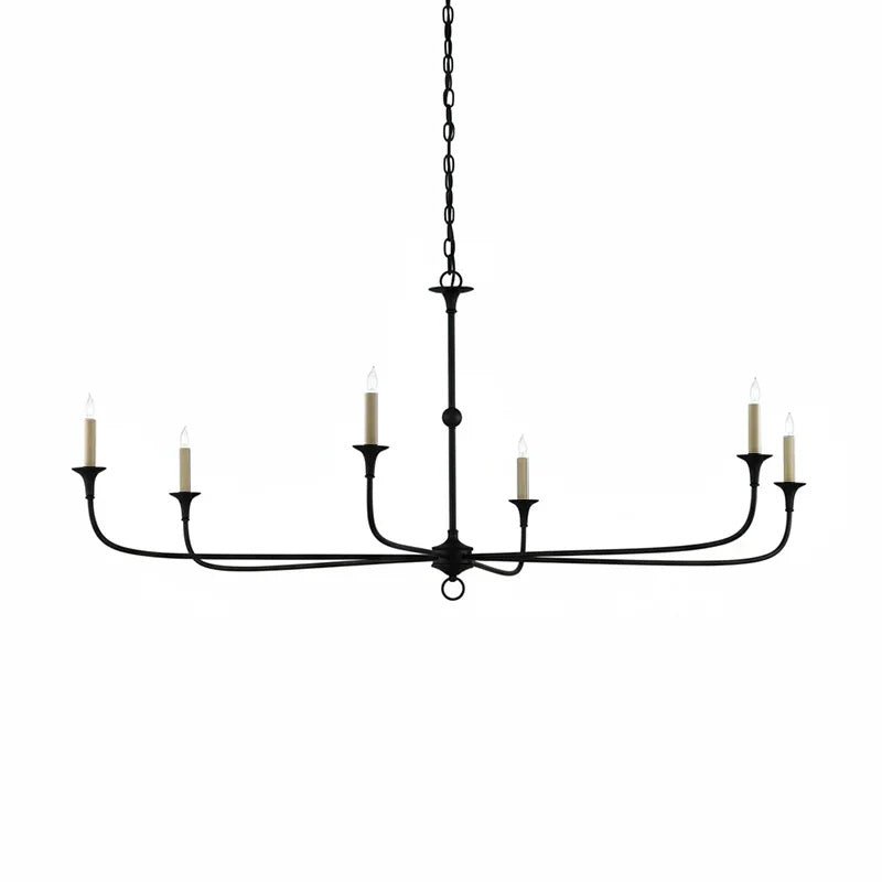 Kaarslamp Kroonluchter Messing Metaal Goud Zwart Wit Nikkel Woonkamer Eetkamer 5 6 Armen Hanglamp Vintage Kaarsenkroonluchter