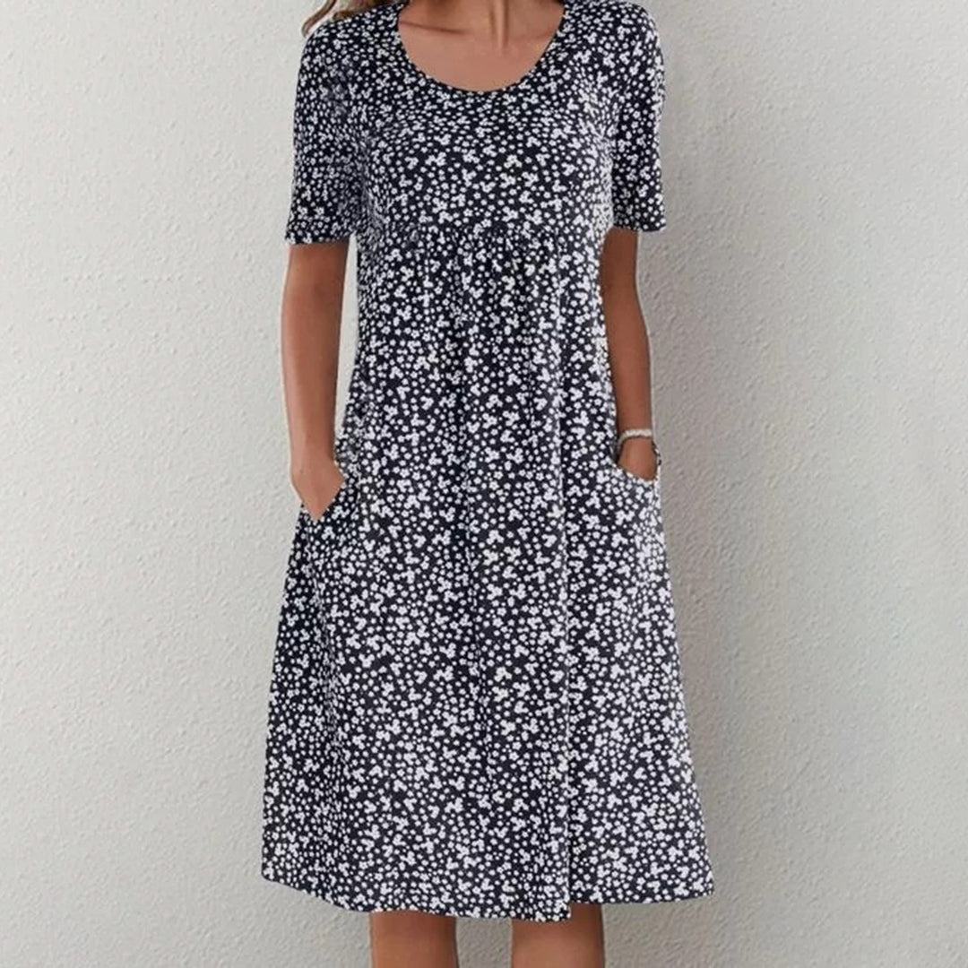 Vrouwelijke Zomerjurk Bloemenprint Casual Jurk - StudioMarella