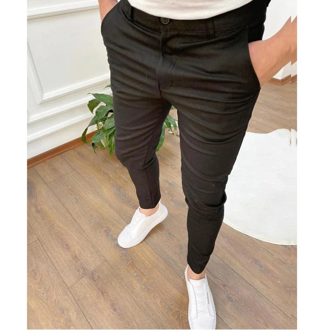 Elegante Herenbroeken Comfortabel Zwart - StudioMarella