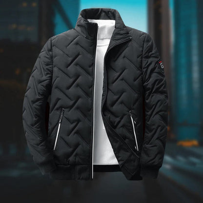 Mannen Leer Jack Casual Modern Stijl