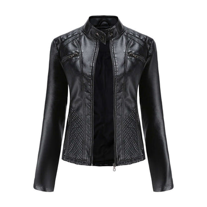 Dames Leren Jas Klassieke Stijl Elegant Design - StudioMarella