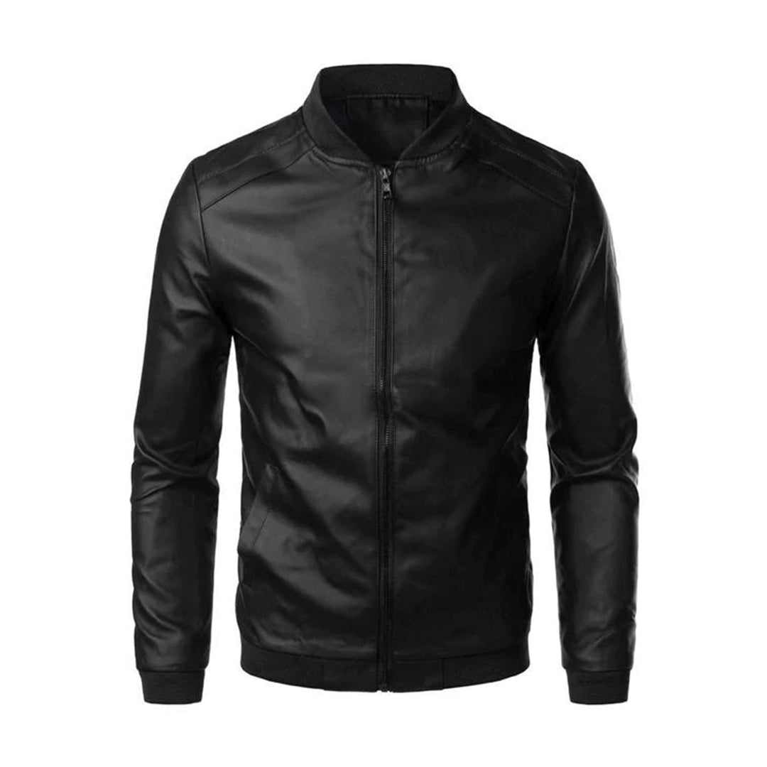 Leren Heren Jacket Strakke Pasvorm Hoge Kwaliteit Leer