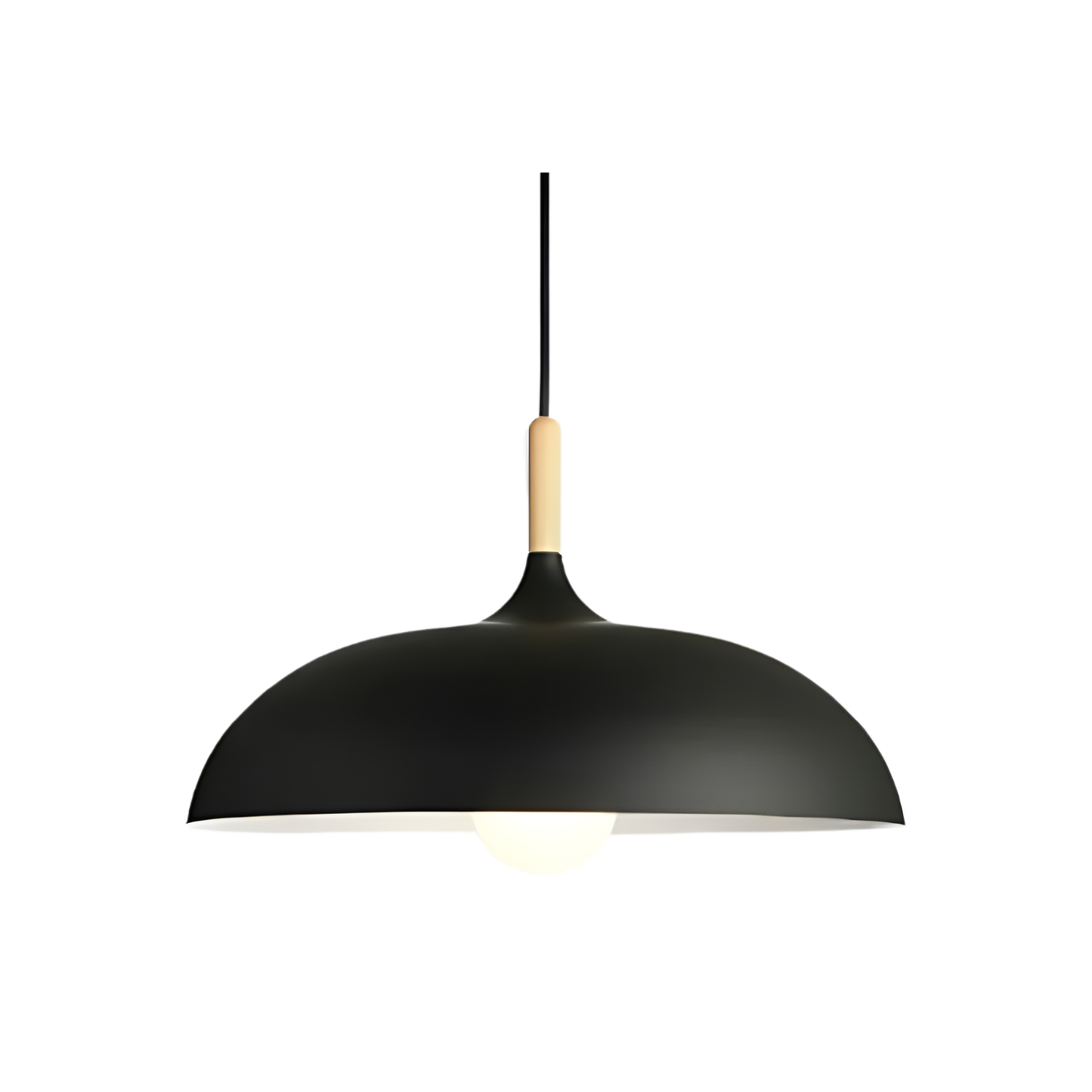 Hanglamp Hout IJzer Scandinavisch Japandi Rond E27 Ø35 Ø60 Eetkamer Keuken