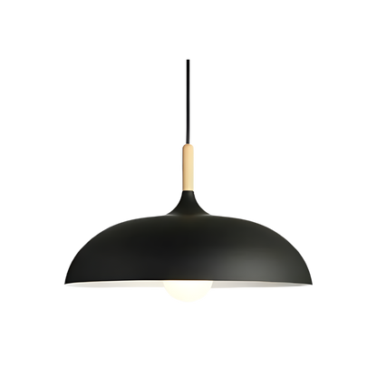 Hanglamp Hout IJzer Scandinavisch Japandi Rond E27 Ø35 Ø60 Eetkamer Keuken