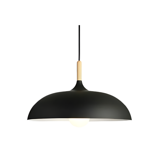 Hanglamp Hout IJzer Scandinavisch Japandi Rond E27 Ø35 Ø60 Eetkamer Keuken