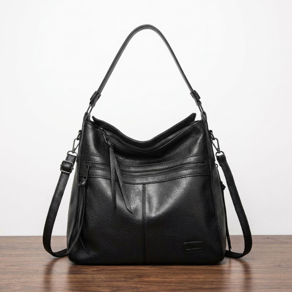 Leren Schoudertas met Verstelbare Riem Dames Premium Flap Crossbody Handtas voor Dagelijks Gebruik en Uitgaan