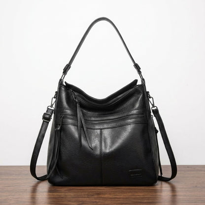 Leren Schoudertas met Verstelbare Riem Dames Premium Flap Crossbody Handtas voor Dagelijks Gebruik en Uitgaan