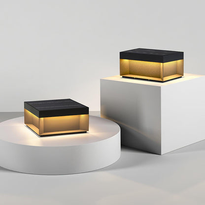 Solar Tuinpaal Verlichting Modern IP65 Zwart Aluminium Wegverlichting Waterdicht voor Tuin Oprit Terras