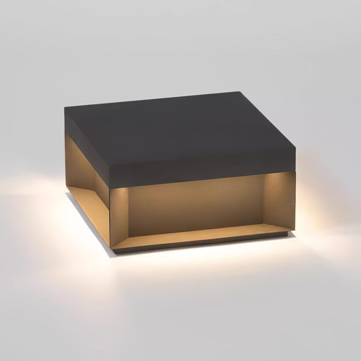 Solar Tuinpaal Verlichting Modern IP65 Zwart Aluminium Wegverlichting Waterdicht voor Tuin Oprit Terras