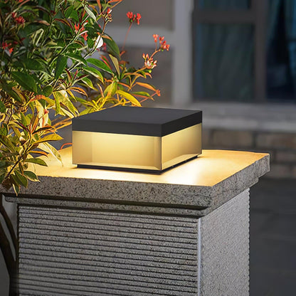 Solar Tuinpaal Verlichting Modern IP65 Zwart Aluminium Wegverlichting Waterdicht voor Tuin Oprit Terras