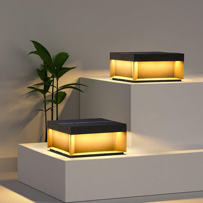 Solar Tuinpaal Verlichting Modern IP65 Zwart Aluminium Wegverlichting Waterdicht voor Tuin Oprit Terras