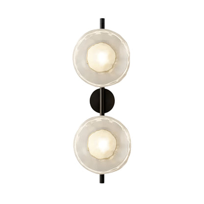 Wandlamp Glas Rond Scandinavisch LED 5W Zwart Goud 20cm Design