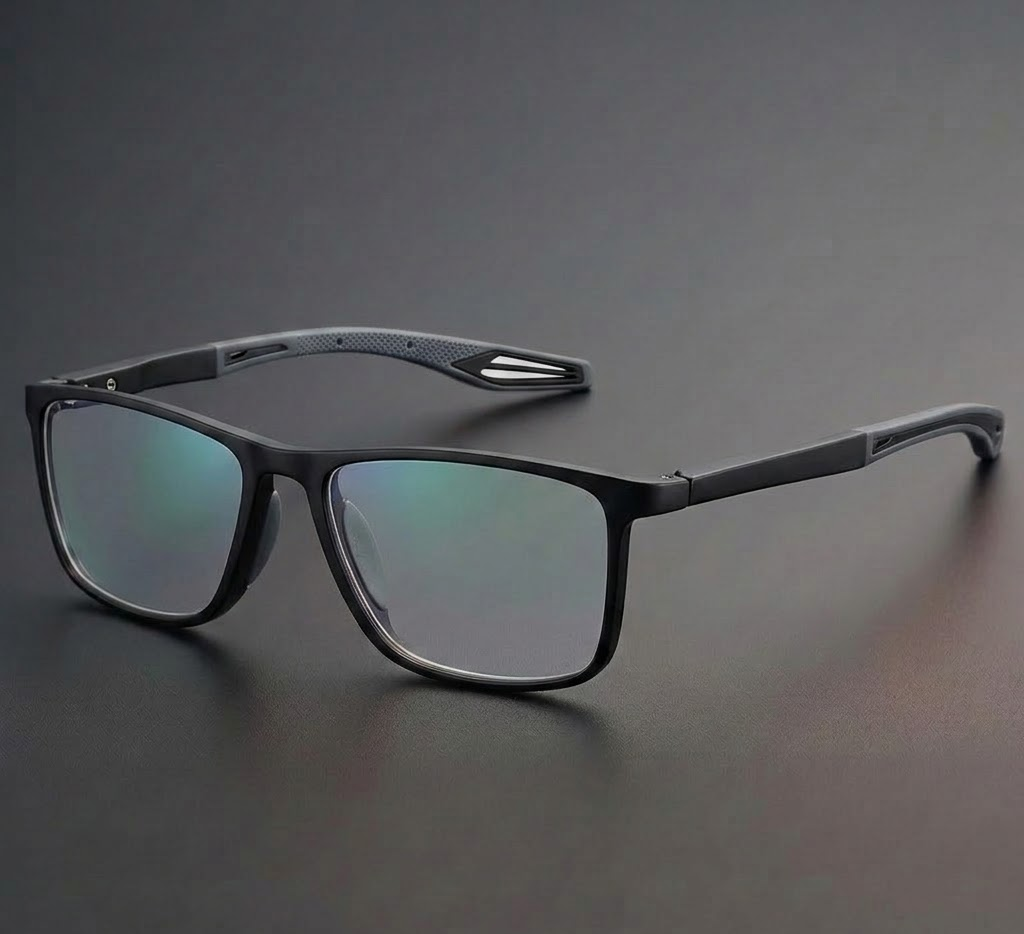 Multifocale Leesbril met Blauwe Lichtfilter – Ultralichte TR90 Bril met UV-Bescherming en Progressieve Glazen voor Scherp Zicht