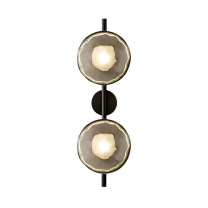Wandlamp Glas Rond Scandinavisch LED 5W Zwart Goud 20cm Design