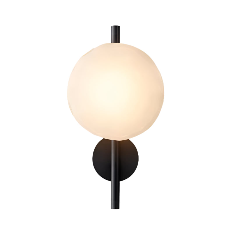 Wandlamp Glas Rond Scandinavisch LED 5W Zwart Goud 20cm Design