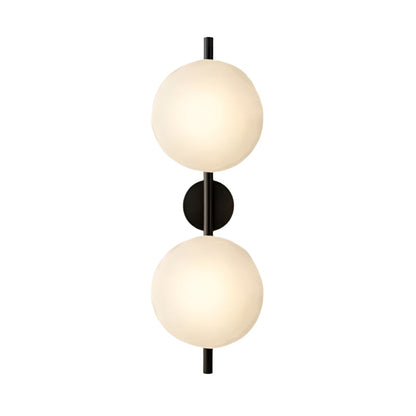 Wandlamp Glas Rond Scandinavisch LED 5W Zwart Goud 20cm Design