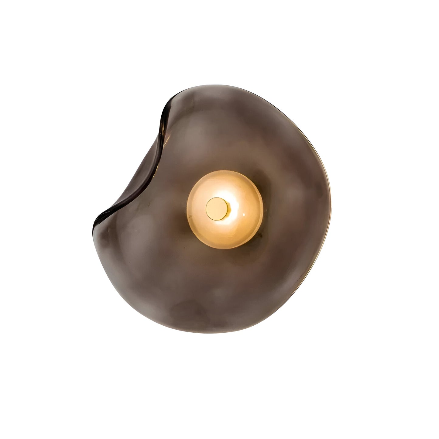 Wandlamp Gebogen Glas LED Sculpturaal Nordisch Goud Zwart 25cm Woonkamer Slaapkamer