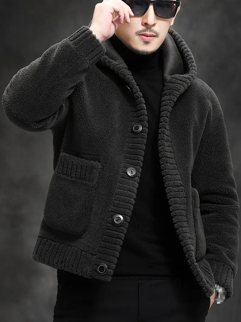 Heren Hoodie Warme Gebreide Jas Comfortabel